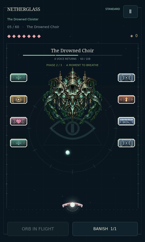 The Drowned Choir's textured aquatic form and side-wall seals in phase two