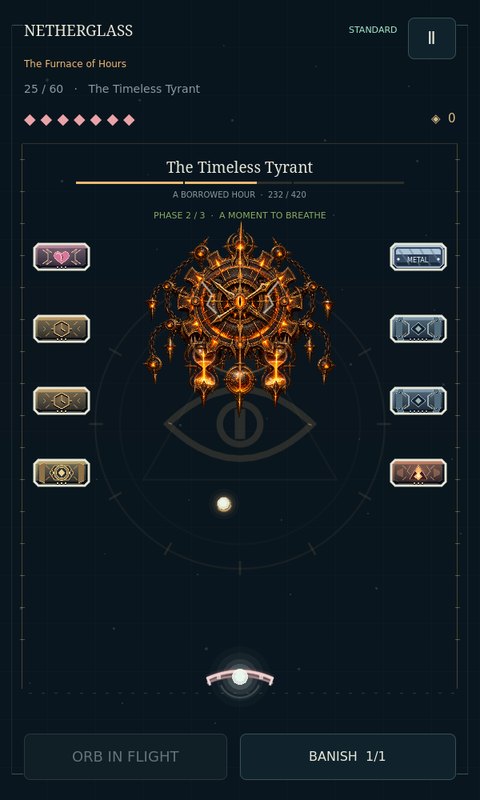 The Timeless Tyrant's gothic clockwork form surrounded by spaced side-wall seals